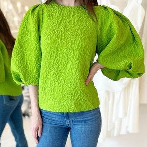 Essential Antwerp Cezanne top in dark lemon